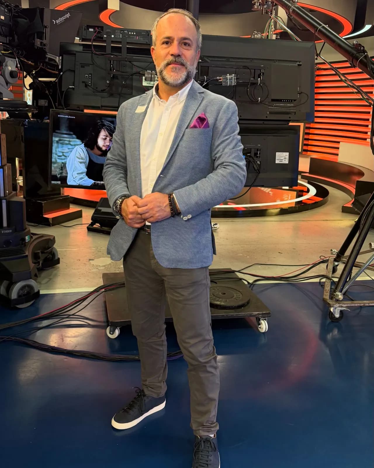José Manuel Barbosa nos estúdios da Record TV
